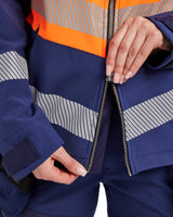 Blåkläder Damen Kl1 4404 Warnschutz Softshelljacke – marine/orange