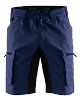 Blåkläder 1449 Service-Shorts Stretch – marine/schwarz
