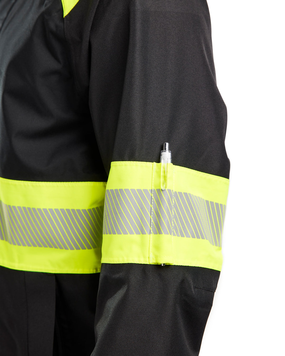 Blåkläder 4420 Warnschutz Regenjacke Kl. 1 – schwarz/gelb