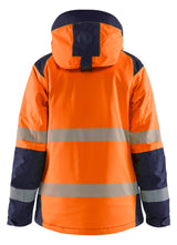 Blåkläder Damen 4456 Warnschutz Winterjacke Kl 2 – orange/marine