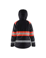 Blåkläder Damen 4470 Warnschutz Winterjacke Kl 1 – schwarz/rot