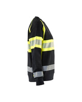 Blåkläder Damen 3409 Warnschutz Sweatshirt – schwarz/gelb