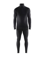 Blåkläder langarm mit Merino 4891 Warm Unterhemd schwarz – schwarz