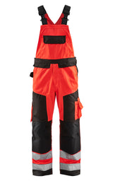 Blåkläder 2660 Warnschutz Latzhose – rot/schwarz