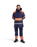 Blåkläder 4485 Warnschutz Winterparka Kl. 1 – marine/orange