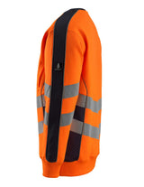 Mascot Wigton Safe Supreme Warn-Sweatshirt – orange/schwarzblau