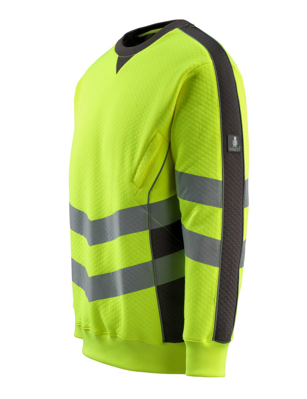 Mascot Wigton Safe Supreme Warn-Sweatshirt – warngelb/anthrazit