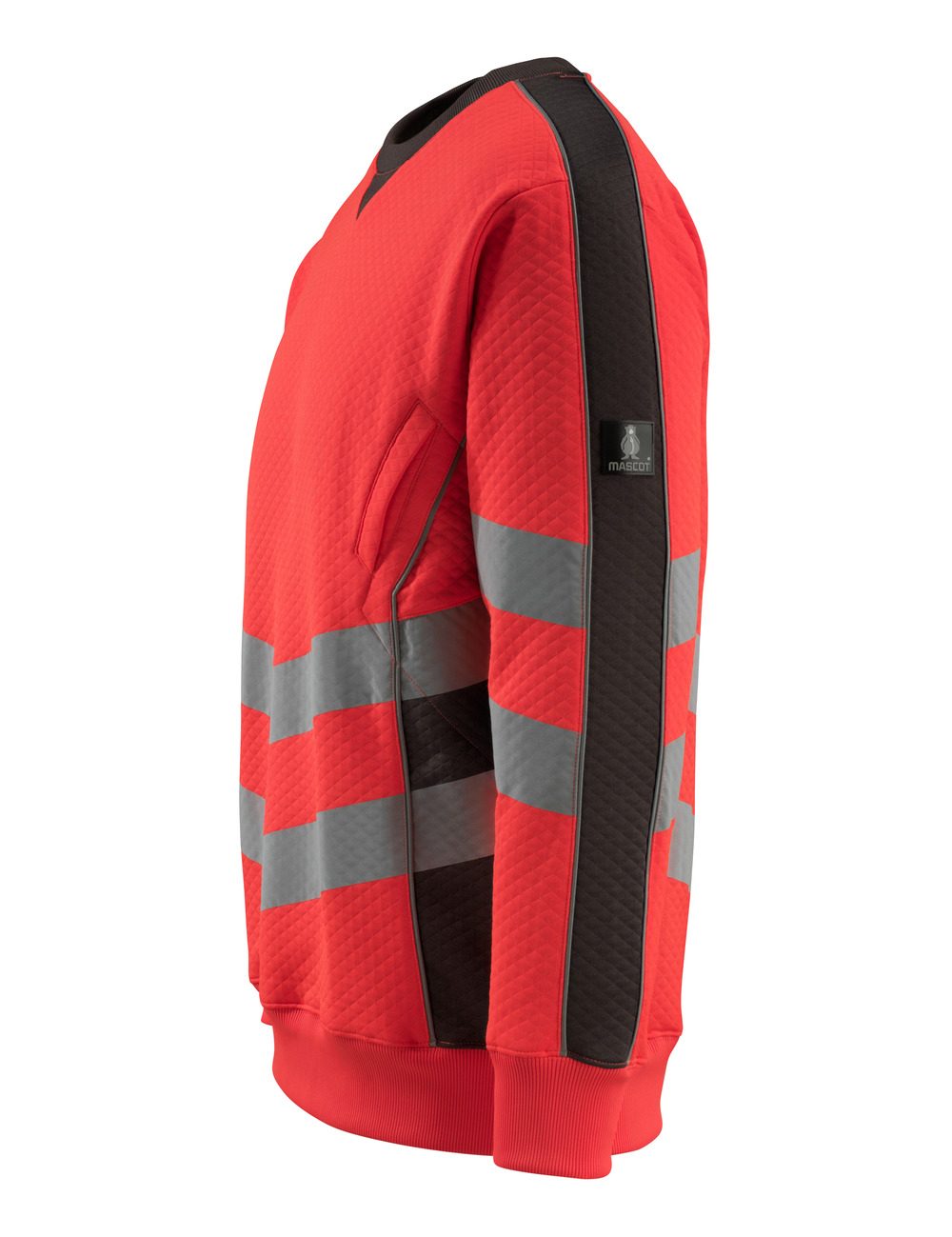 Mascot Wigton Safe Supreme Warn-Sweatshirt – rot/anthrazit