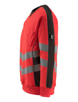 Mascot Wigton Safe Supreme Warn-Sweatshirt – rot/anthrazit
