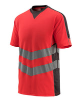 Mascot Sandwell Safe Supreme Warn-T-Shirt – rot/dunkelanthrazit