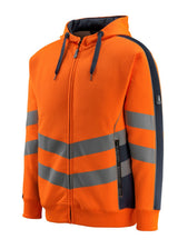 Mascot Corby Safe Supreme Warn-Kapuzensweater – orange/schwarzblau