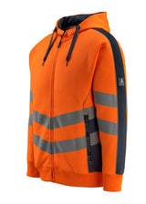 Mascot Corby Safe Supreme Warn-Kapuzensweater – orange/schwarzblau