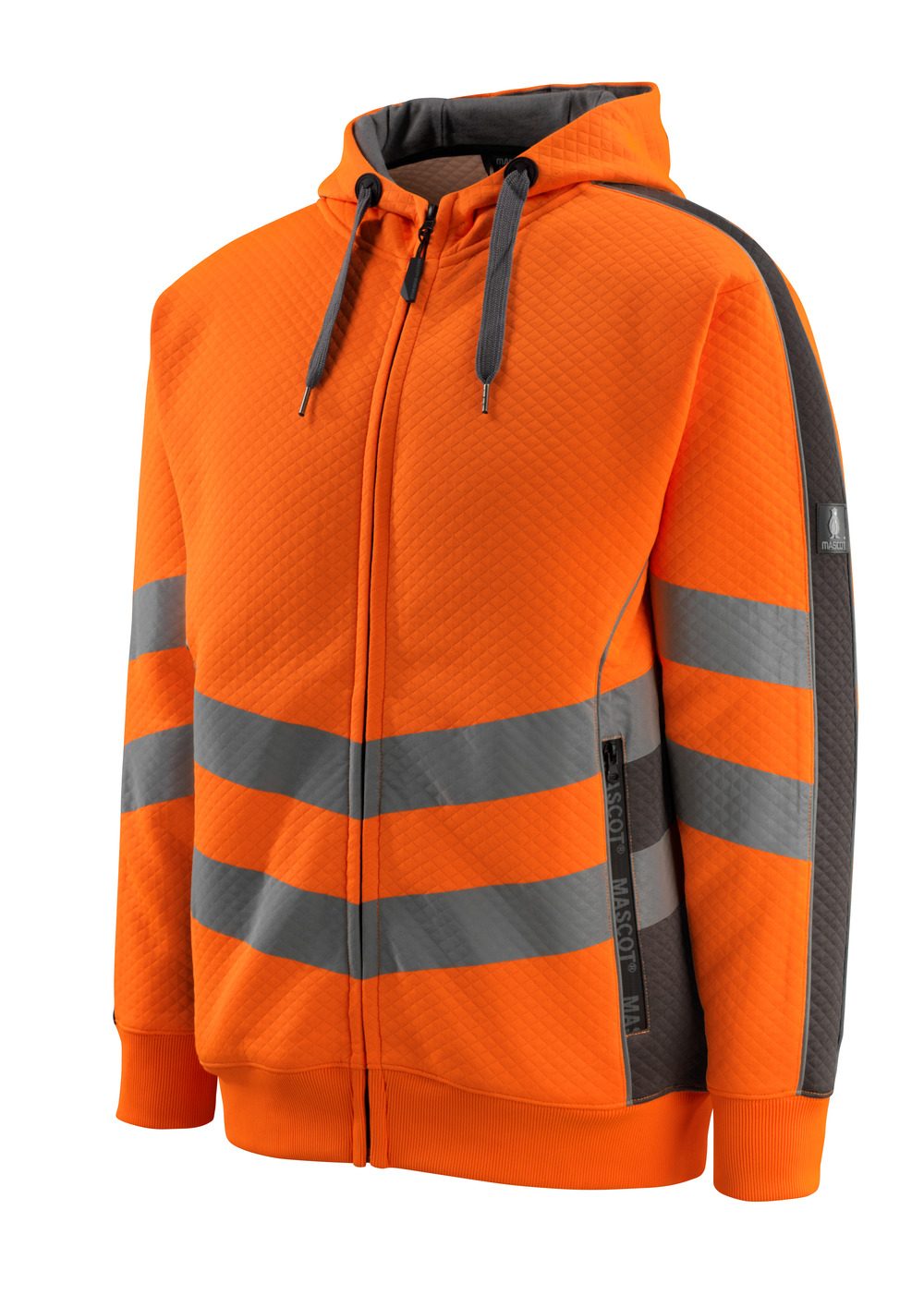Mascot Corby Safe Supreme Warn-Kapuzensweater – warnorange/anthrazit