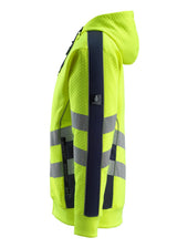 Mascot Corby Safe Supreme Warn-Kapuzensweater – gelb/schwarzblau