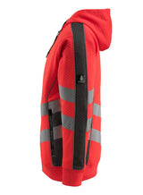 Mascot Corby Safe Supreme Warn-Kapuzensweater – rot/anthrazit