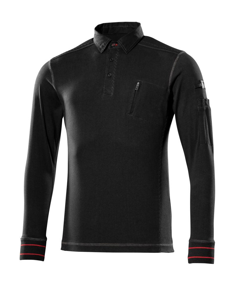 Mascot IOS Frontline Polo-Sweatshirt – schwarz