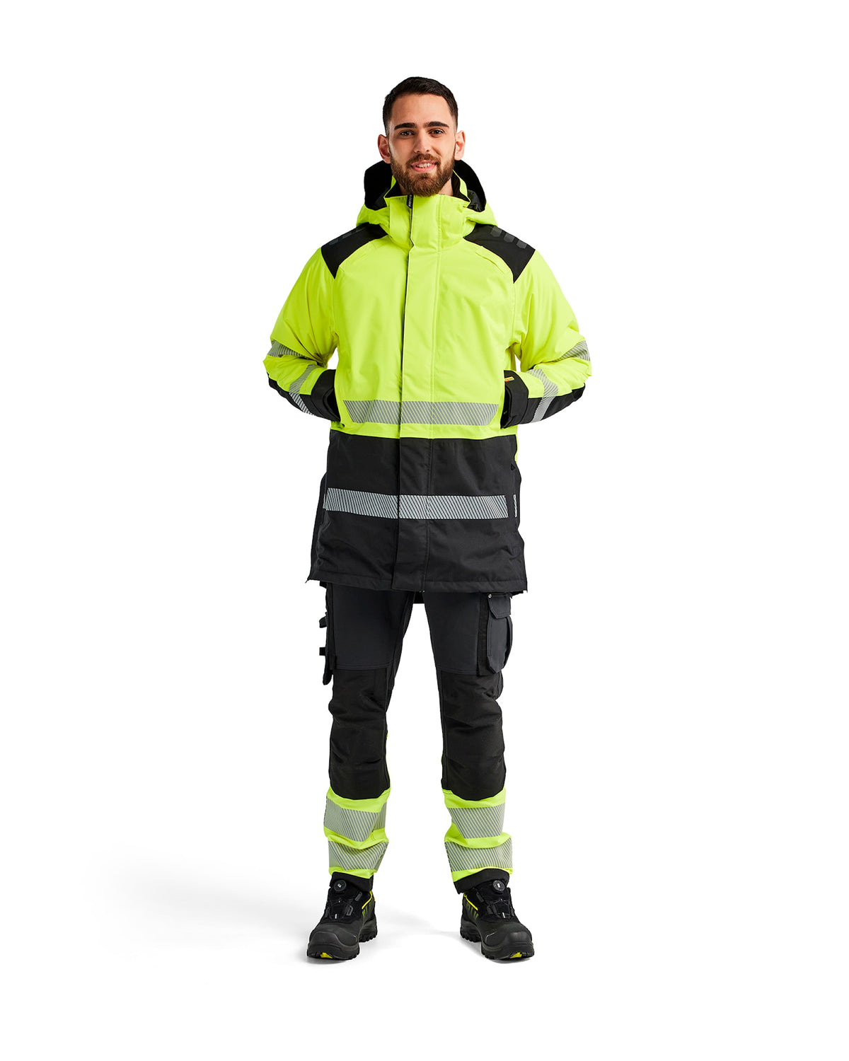 Blåkläder 4457 Warnschutz Winterparka Kl. 3 – gelb/schwarz