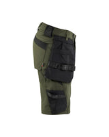 Blåkläder 1702 Arbeitsshorts – waldgrün/schwarz