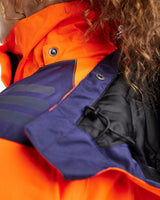 Blåkläder Damen 4456 Warnschutz Winterjacke Kl 2 – orange/marine