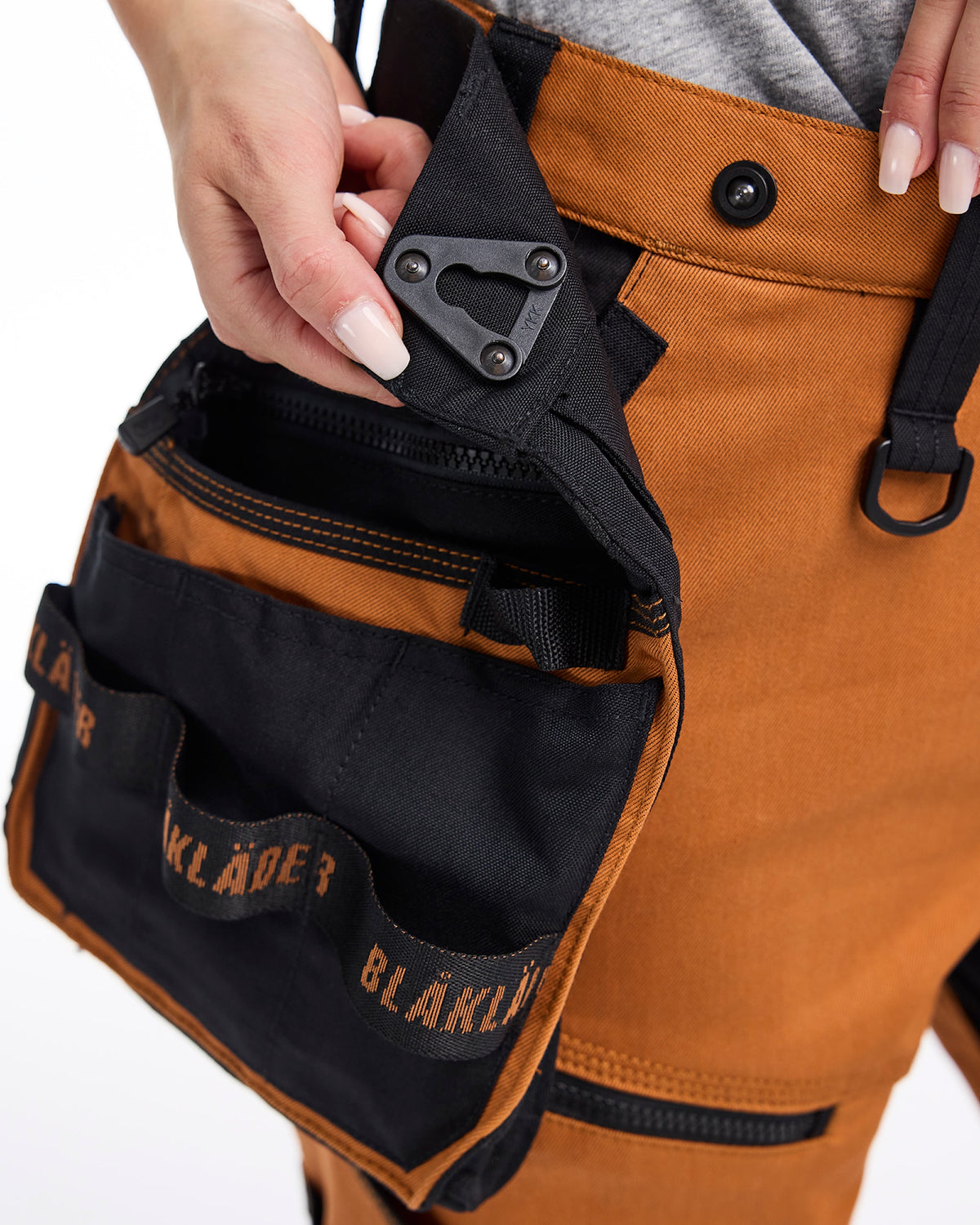 Blåkläder Damen 7175 Arbeitsshorts Striker – rost/schwarz