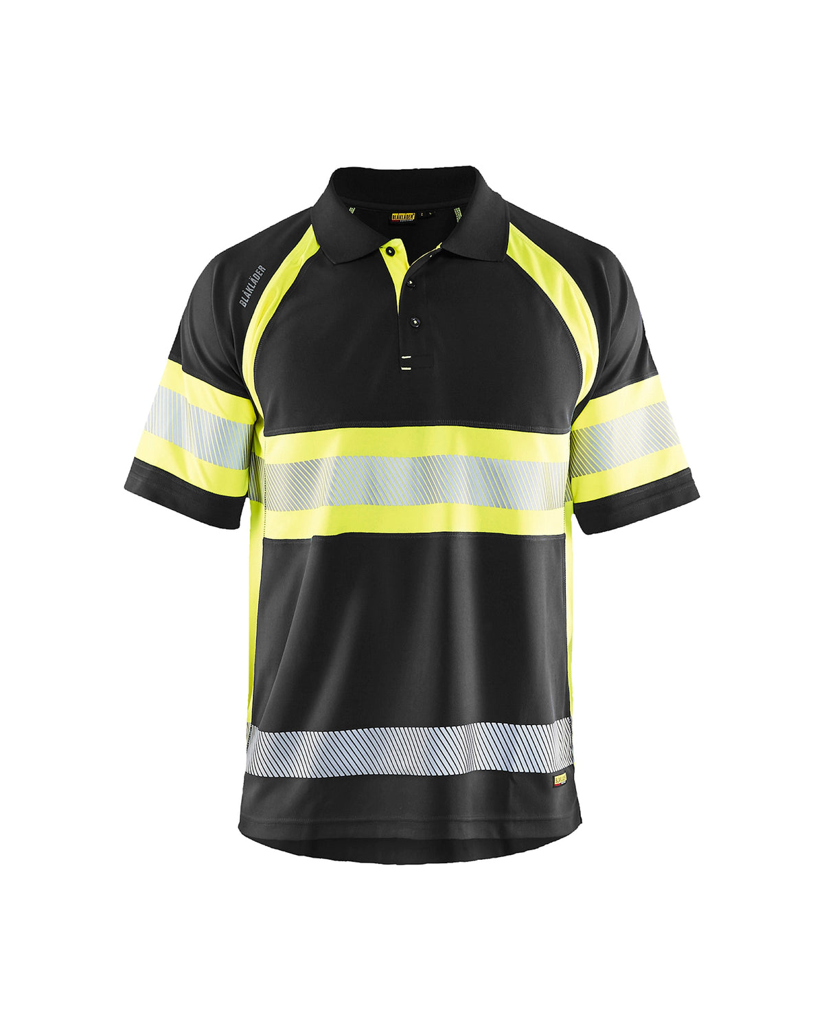 Blåkläder 3338 Warnschutz Polo-Shirt – schwarz/gelb