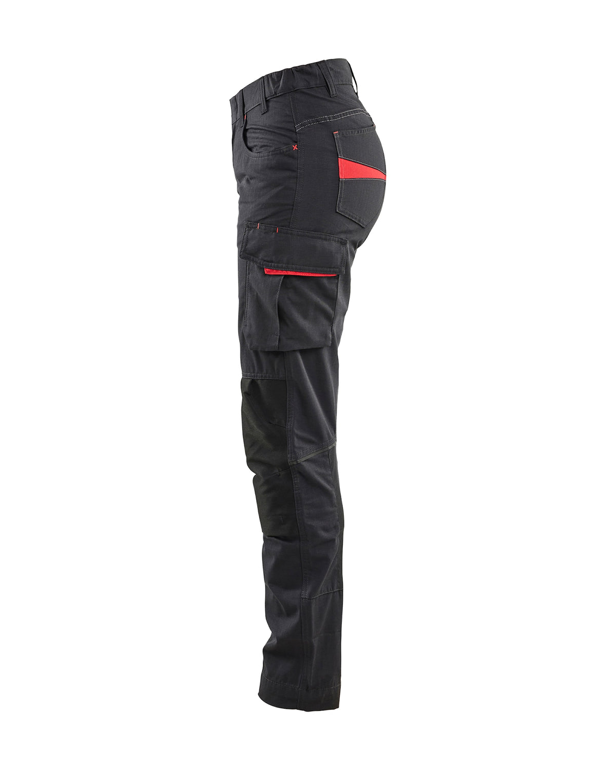 Blåkläder Damen 7195 Stretch Servicehose – schwarz/rot