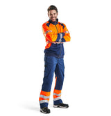 Blåkläder 3558 Warnschutz Sweatjacke – orange/marine