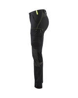 Blåkläder Damen 7122 Stretch Servicehose – schwarz/gelb
