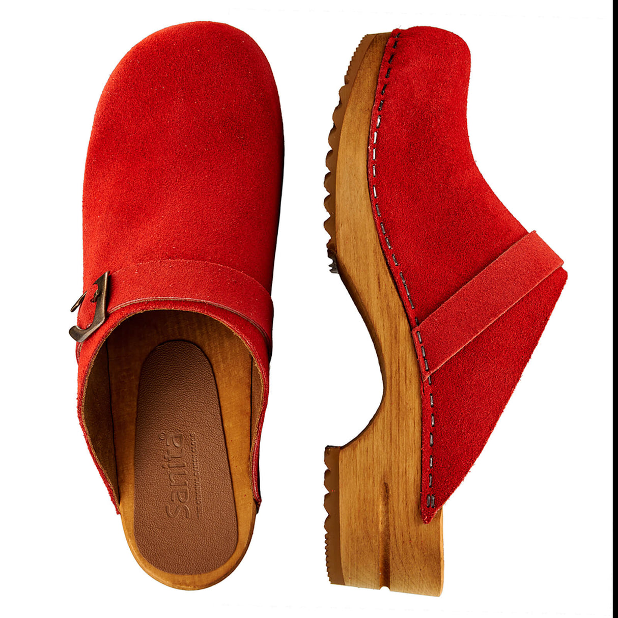 Sanita Wood-Hedi Open Clog