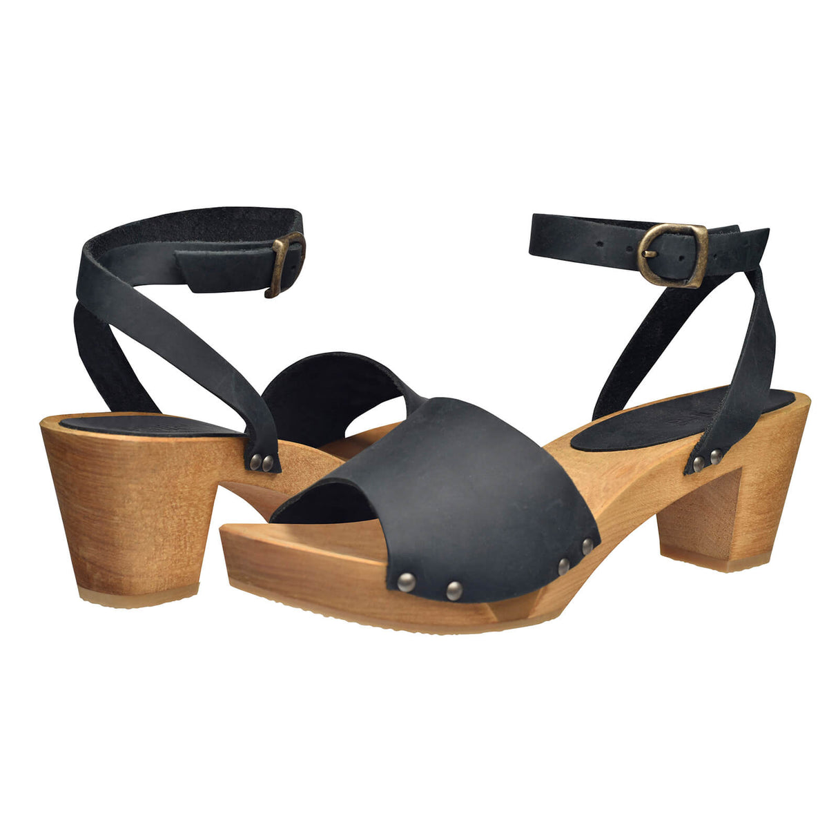 Sanita Wood-Yara Square Flex Sandal Sandale