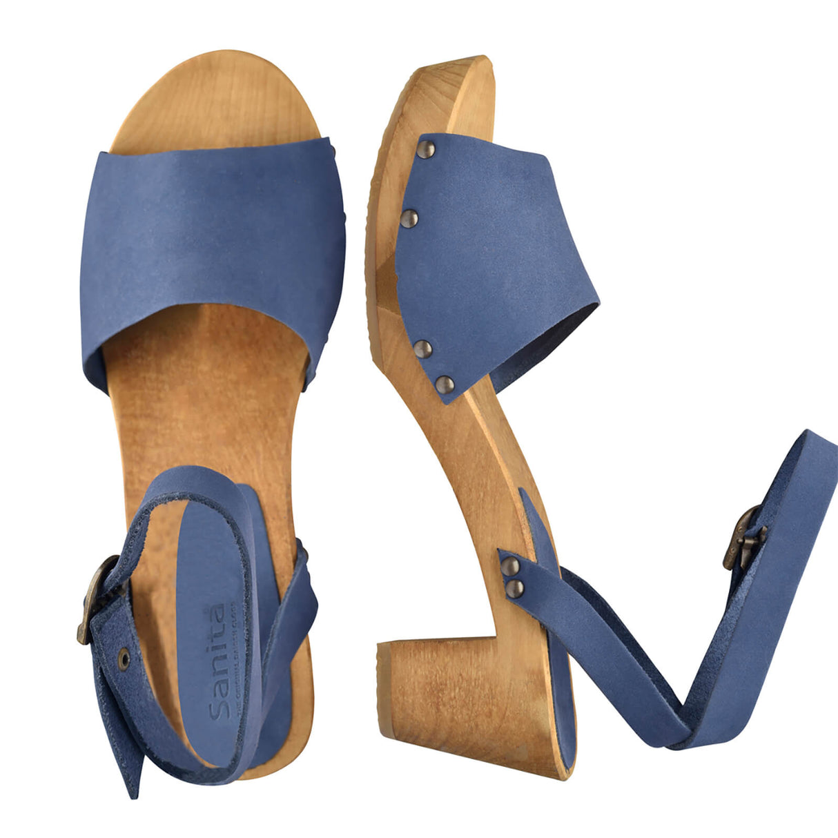 Sanita Wood-Yara Square Flex Sandal Sandale