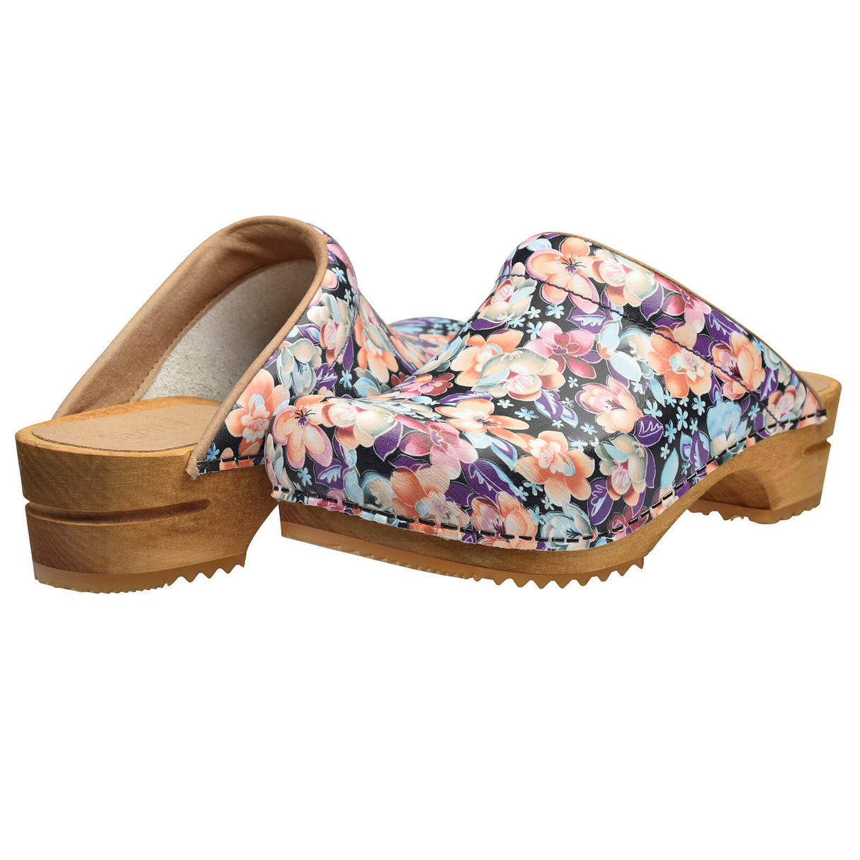 Sanita Wood-Flok Open Clog