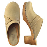 Sanita Wood-Manuella Square Open Clog
