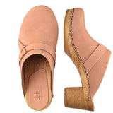 Sanita Wood-Manuella Square Open Clog