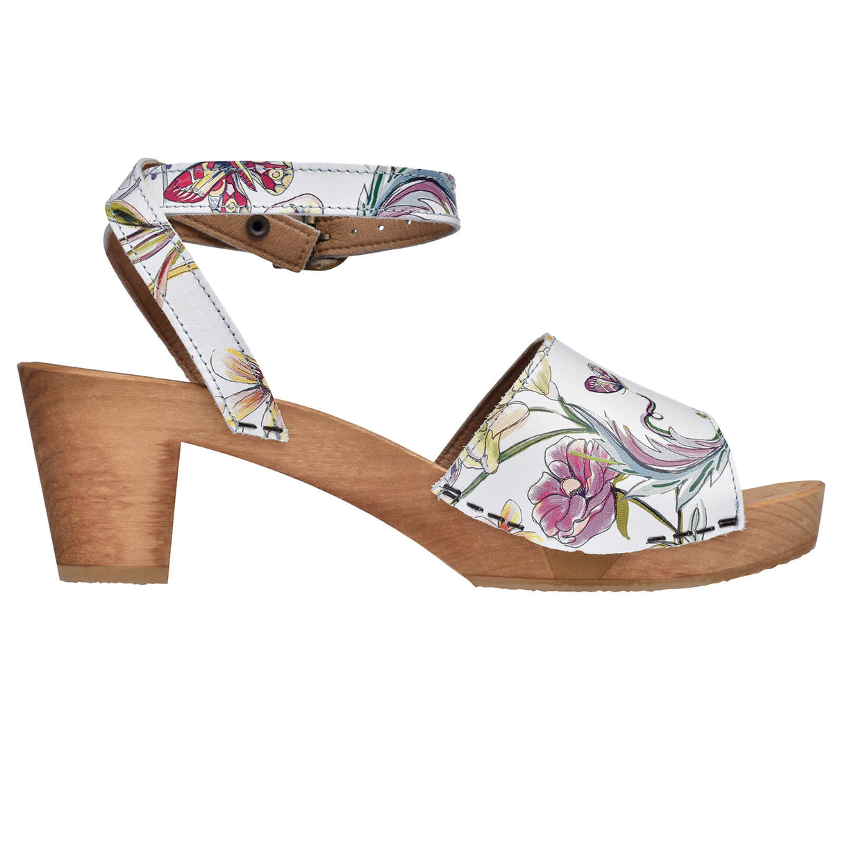 Sanita Wood-Otium Square Flex Sandal Sandale