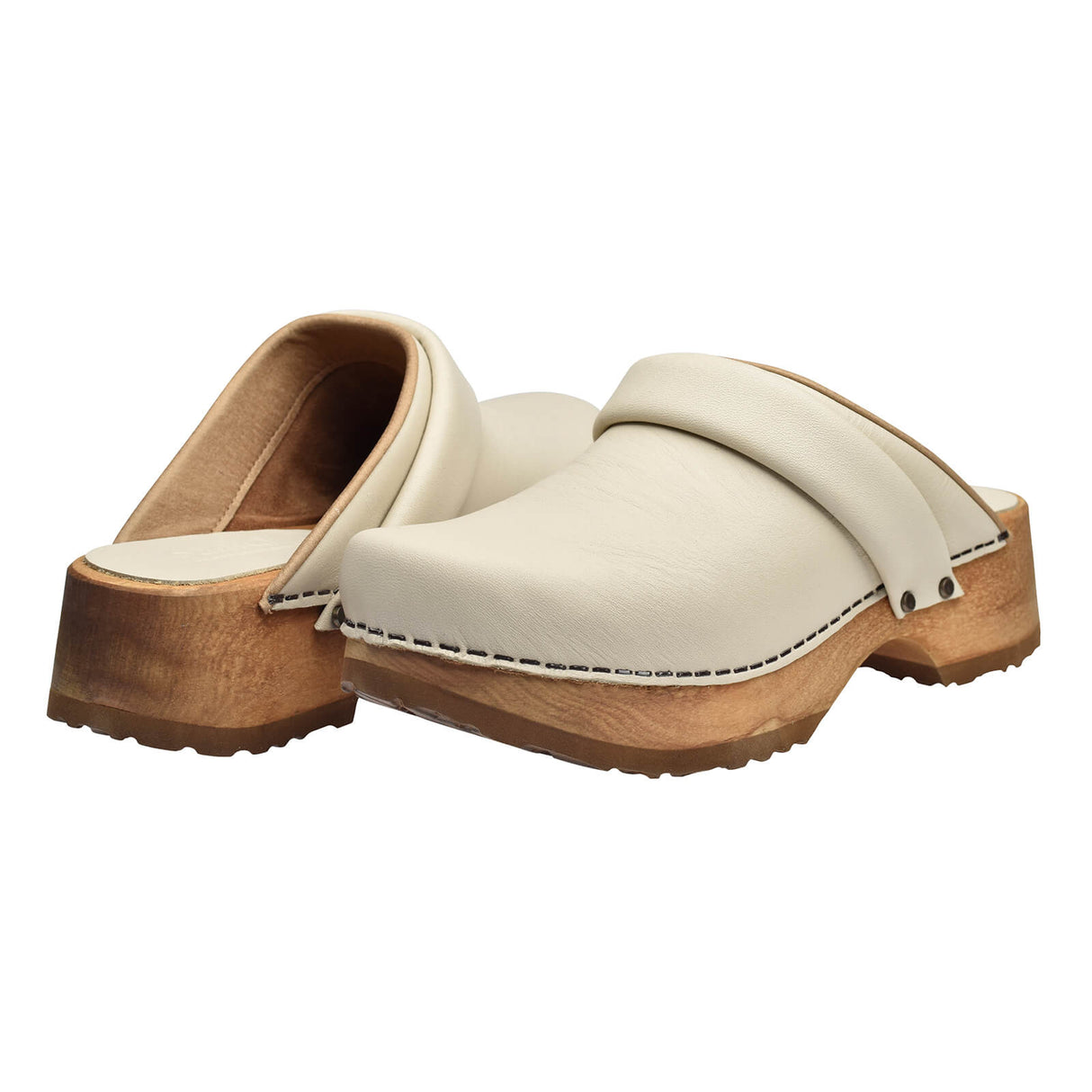 Sanita Wood-Chuso Chunky Open Clog
