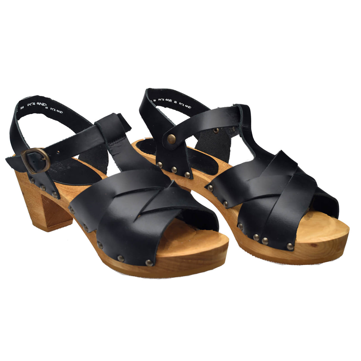 Sanita Wood-Falo Square Sandal Sandale