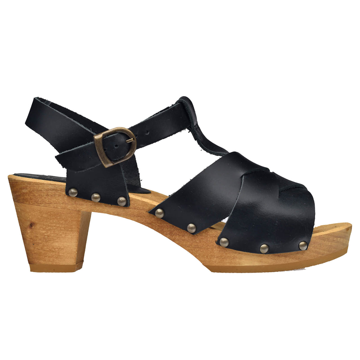 Sanita Wood-Falo Square Sandal Sandale