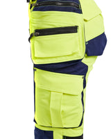 Blåkläder Damen 7197 Warnschutz Stretch Handw.hose – gelb/marine