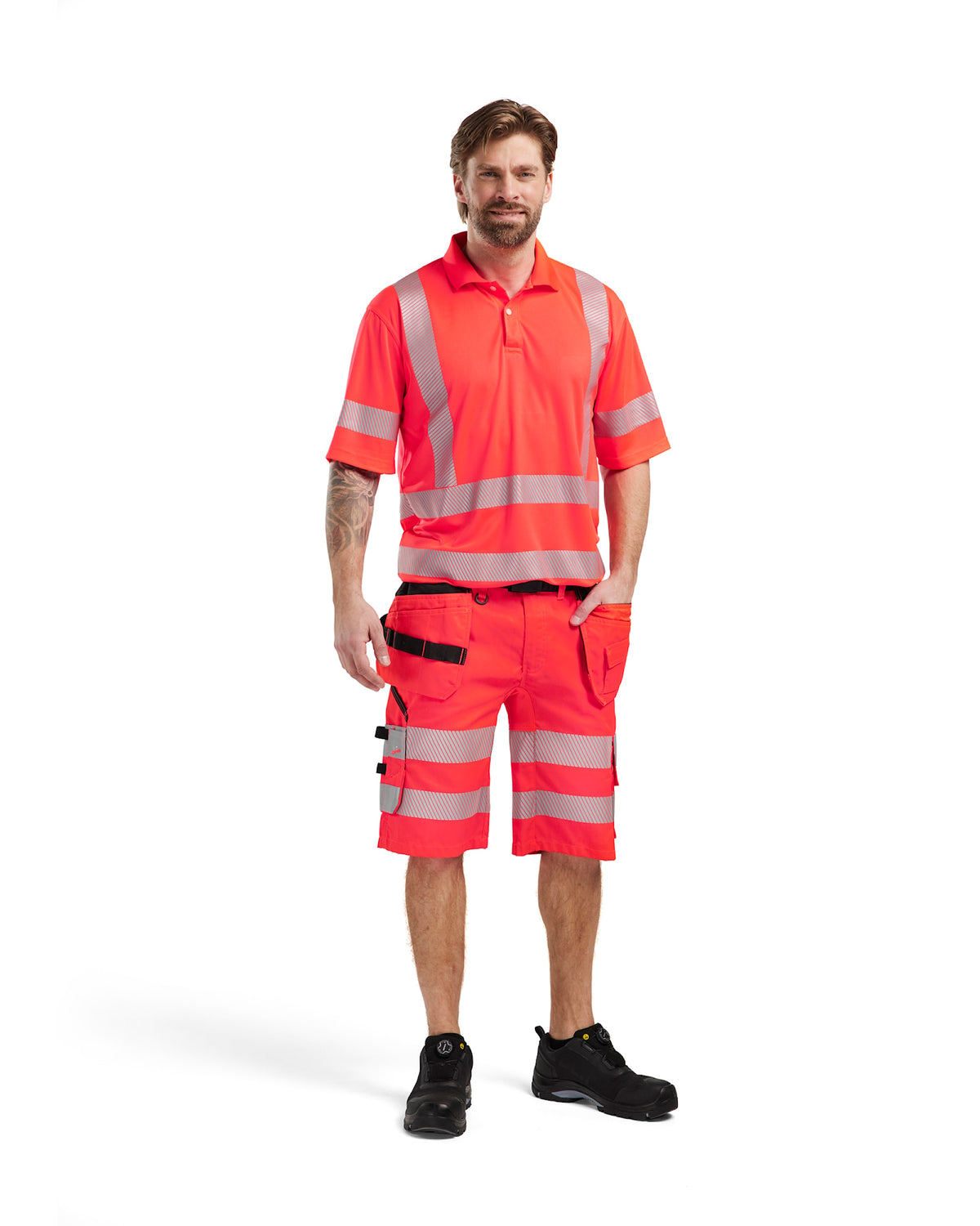 Blåkläder 1586 Warnschutz Stretch Handwerkershorts – rot