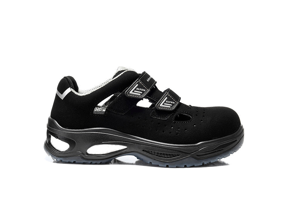 Elten Ethan Easy S1 Sicherheitssandalen schwarz – schwarz