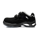 Elten Ethan Easy S1 Sicherheitssandalen schwarz – schwarz