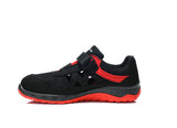 Elten Lonny Easy S1P Sicherheitssandale rot – schwarz