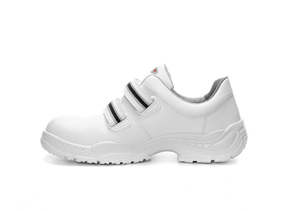 Elten Strap Low ESD S3 Sicherheitshalbschuh weiß – weiß
