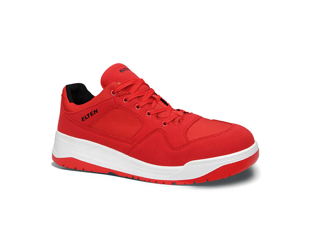 Elten Maverick Low ESD S3 Sicherheitshalbschuh rot – rot