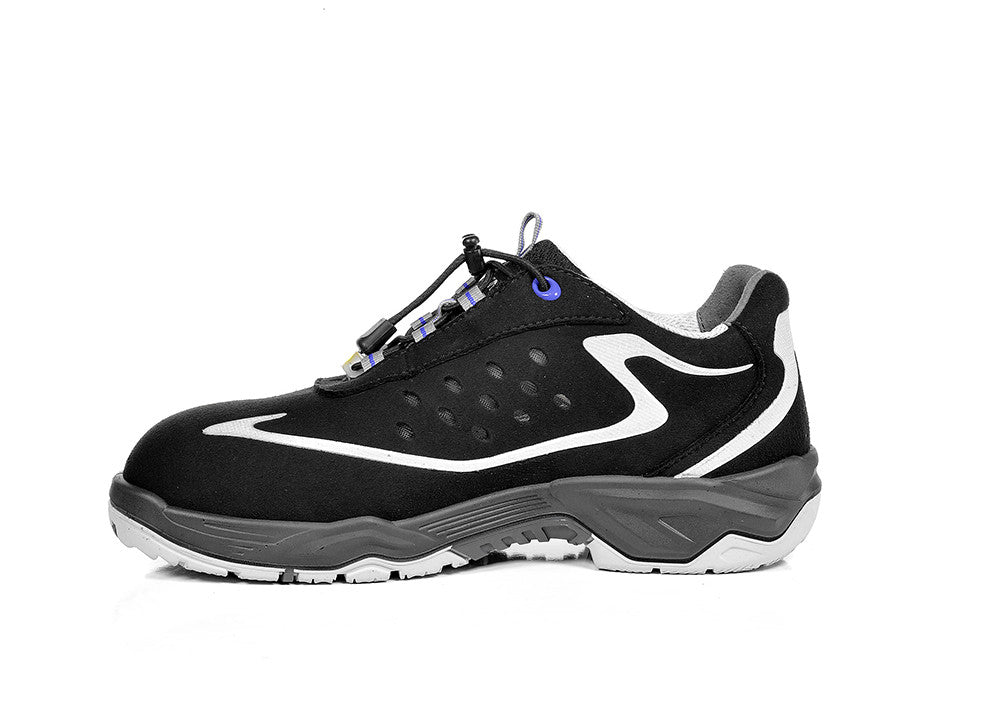 Elten Rusher Low ESD S1 Sicherheitshalbschuh schwarz – schwarz