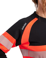 Blåkläder Damen 3409 Warnschutz Sweatshirt – schwarz/rot