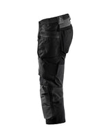 Blåkläder 1521 Stretch Handwerker-Piratenhose – schwarz/dunkelgrau