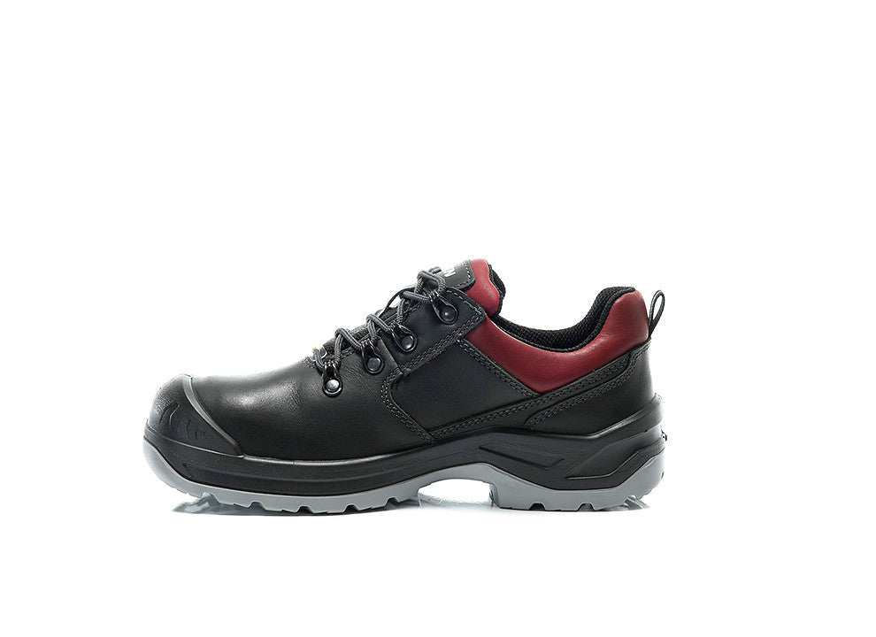 Elten Damen Lena GTX BLACK-RED LOW S3 Halbschuh schwarz – schwarz