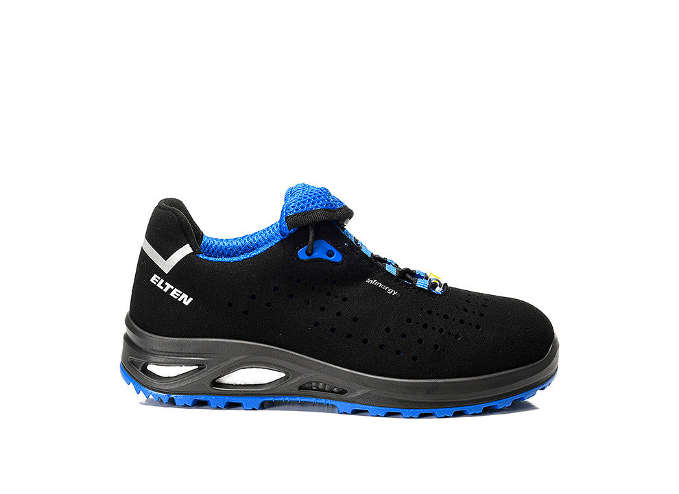 Elten Damen Impulse Lady Xxtl LOW S1P Halbschuh blau – schwarz